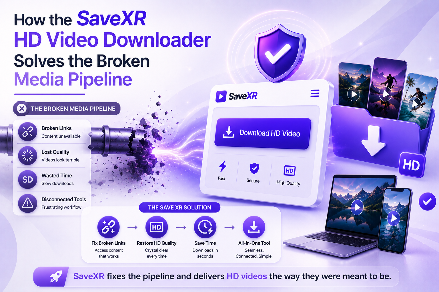 How the SaveXR HD Video Downloader Solves the Broken Media Pipeline