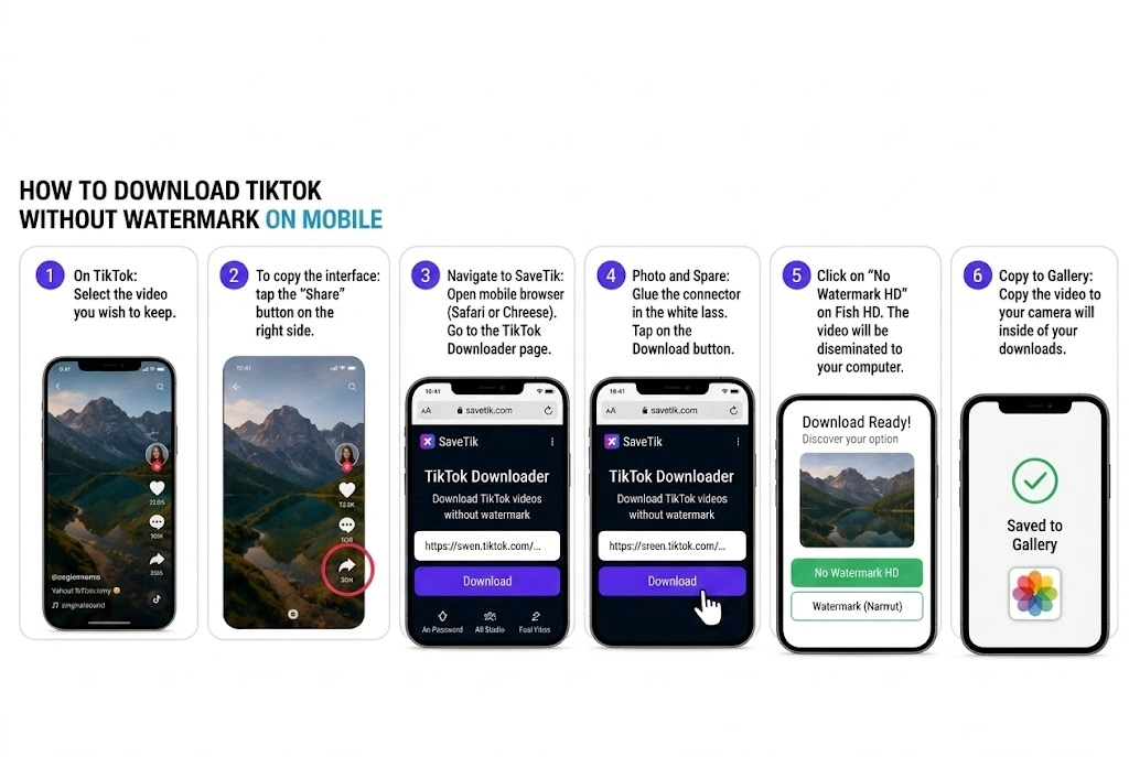 How to Download TikTok Videos Without Watermark on Mobile and PC