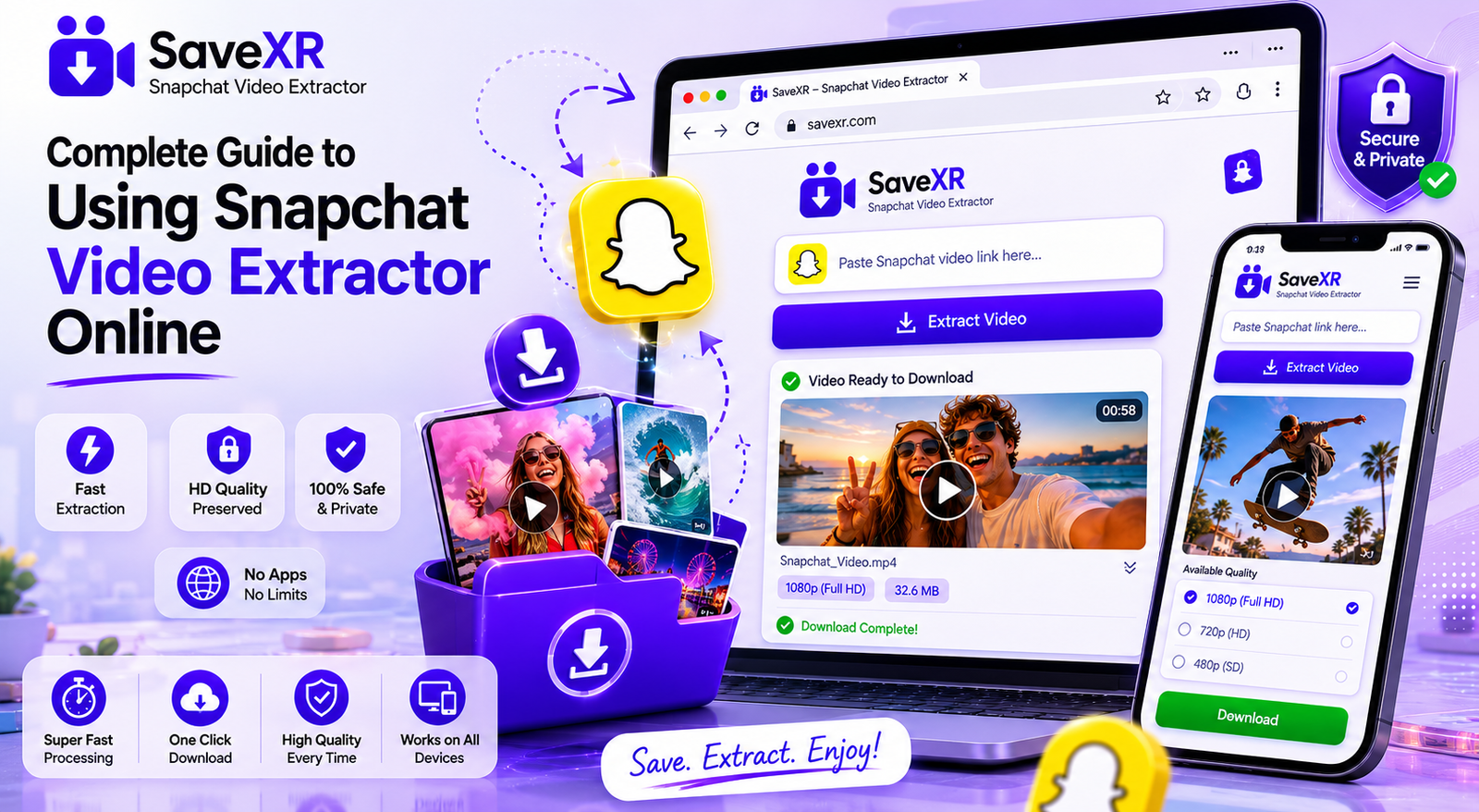 Complete Guide to Using Snapchat Video Extractor Online