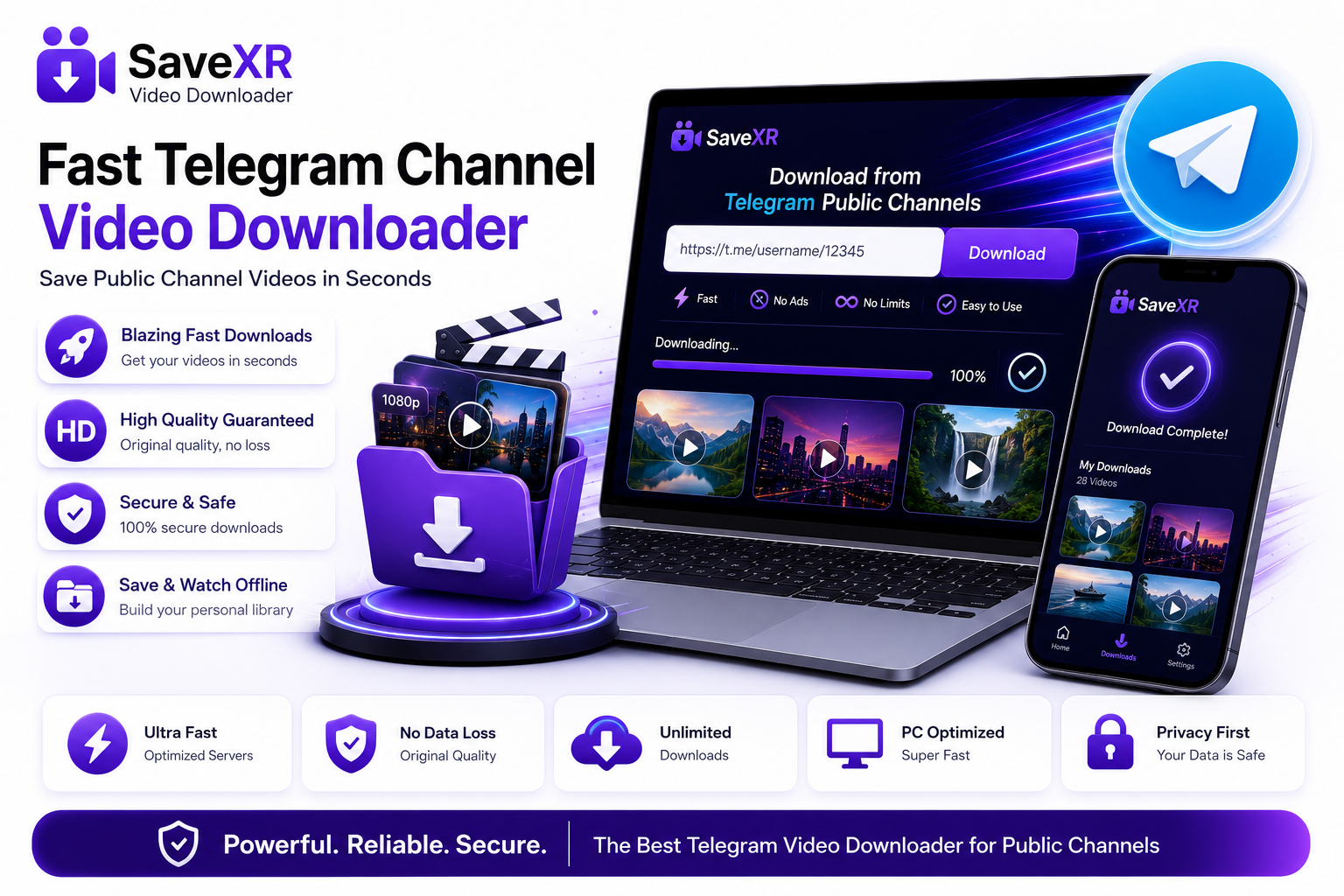 Fast Telegram Channel Video Downloader For Public Channels