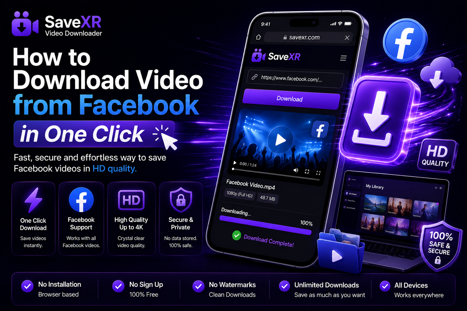 How to Download Video from Facebook in One Click