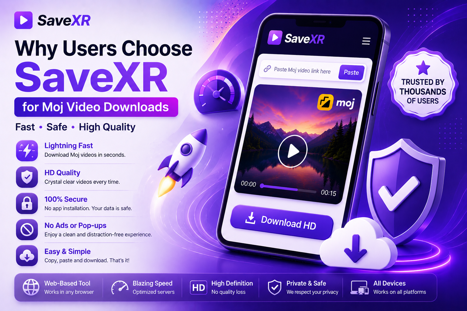 Why Users Choose SaveXR for Moj Video Downloads